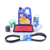 Holden Commodore VN V6 Service Kit Oil/Air/Fuel Filter/Drive Belt & 20W/50 Oil