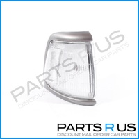 Grey/Silver & Clear RHS Corner Indicator Light Suits Toyota Hilux 91-97 2WD Ute 
