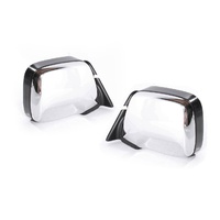 PAIR Door Wing Mirrors to suit Toyota Landcruiser 90-98  80 Series Chrome Electric