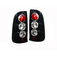 Altezza Tail Lights for Toyota Hilux 05-11   Black Tail Lights Ute SR SR5 KUN26 06 07