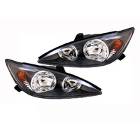 Black Headlights 02-04 for Toyota Camry Sportivo Left+Right Pair