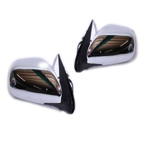 PAIR Door Mirrors to suit Toyota Hiace Van LWB/Commuter 05-12 Electric CHROME No Auto fold/no indicator