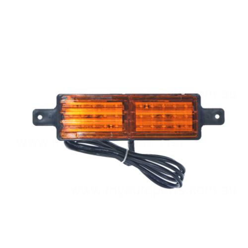 Pair Of LED Indicator Bullbar Lights 10-30V Amber ADR Compliant