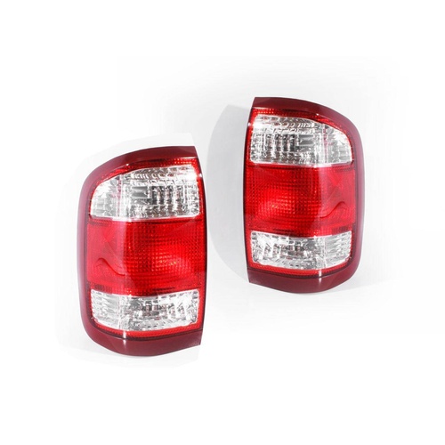 PAIR of Tail Lights for Nissan Pathfinder R50 Series II 1998-05 Wagon Red & Clear
