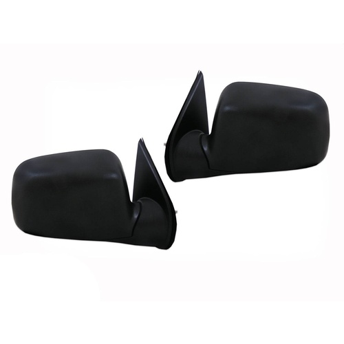 PAIR Side Manual Door Mirrors to suit Holden RA Rodeo 03-08  Ute Black