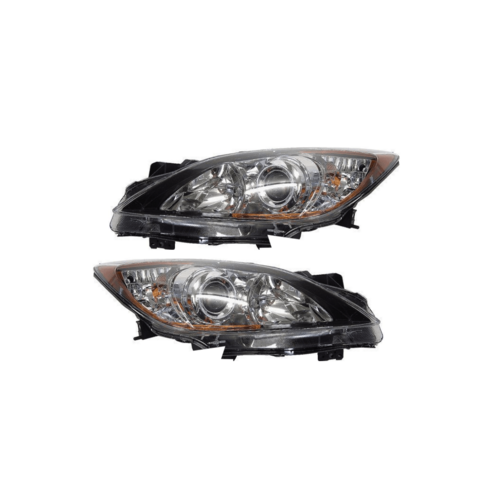 Pair Of Headlights LH+RH To Suit Mazda 3 BL Sedan & Hatch 09-13