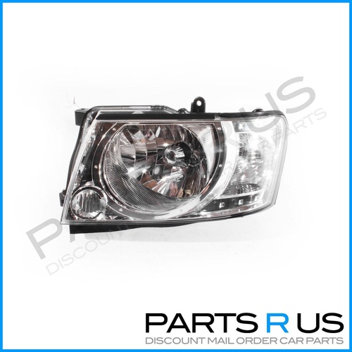 Front LHS One Piece Headlight to suit Nissan Patrol GU 2004-13 Wagon & Ute